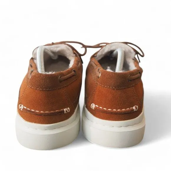 Cole Haan GrandPro Rally Shearling Slip-on Suede Moccasin Brown C34586 Men's 11M