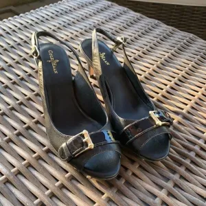Cole Haan NikeAir Judy Slingback Leather Shoes 7.5