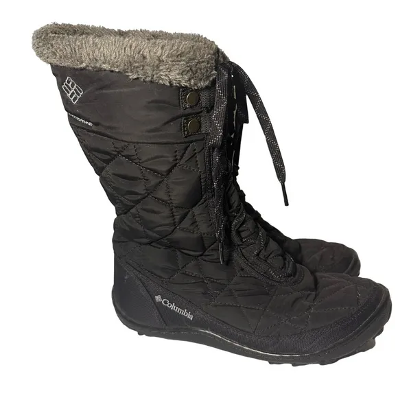 Columbia Minx Mid II Omni-Heat Black Winter Boots