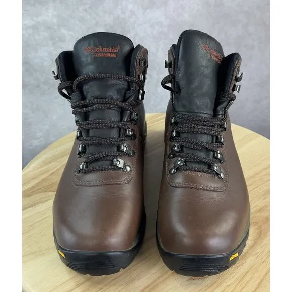 Columbia Titanium Diablo Pass Boots Brown Goretex Waterproof Women Size 8