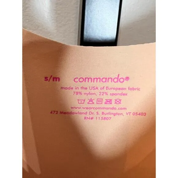 Commando Classic Mini Nude Cami Shapewear Slip Dress Size S/M NWOT