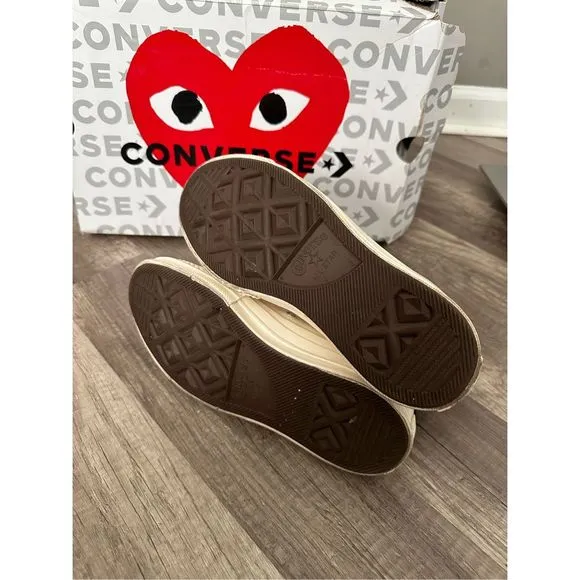 Comme Des Garcons PLAY X Converse Unisex Chuck Taylor High Top Sneakers