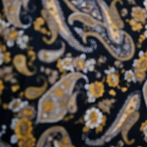 CONSEQUENCE Slim fit size small men Paisley shirt.