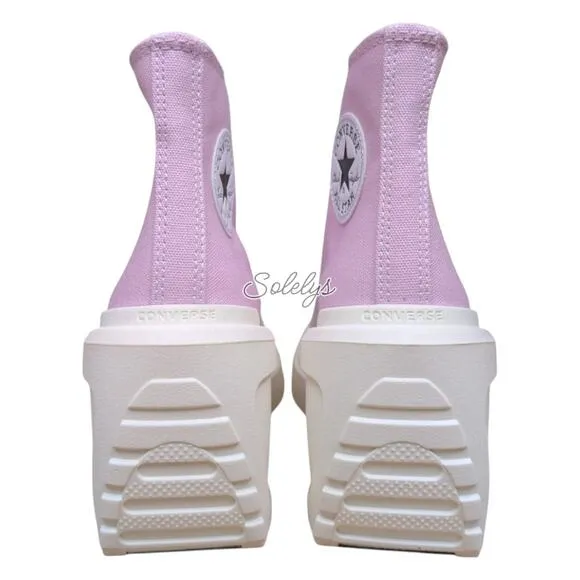 Converse Chuck 70 De Luxe Wedge Platform Stardust Lilac Pink Womens 5 New In Box