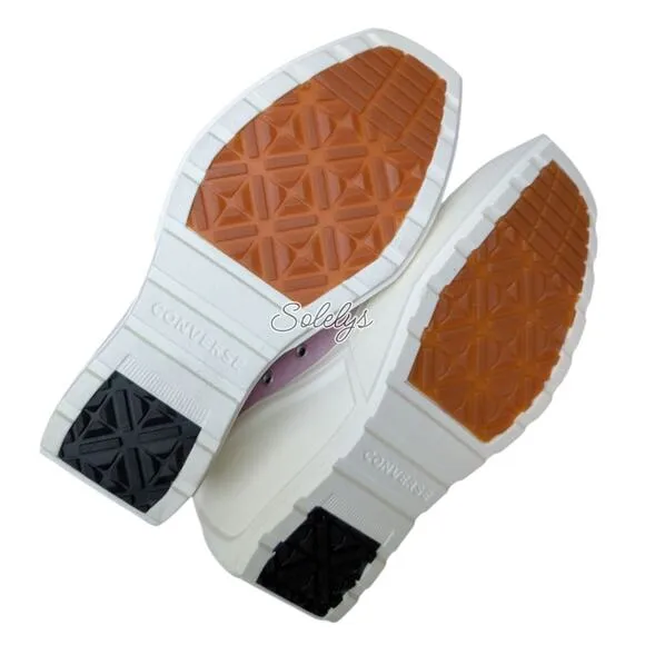 Converse Chuck 70 De Luxe Wedge Platform Stardust Lilac Pink Womens 5 New In Box