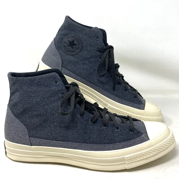 Converse Chuck 70 High Casual Shoes Black Storm Canvas Men Size Sneakers 172819C