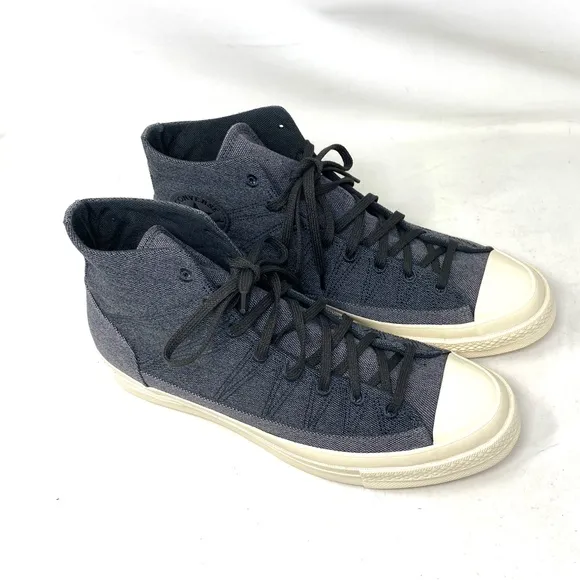 Converse Chuck 70 High Casual Shoes Black Storm Canvas Men Size Sneakers 172819C