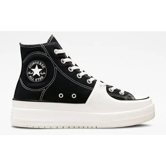 Converse Chuck Taylor All Star Construct Black &amp; White High Top Shoes M10 NIB