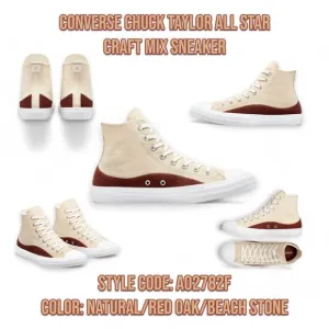 Converse Chuck Taylor All Star Craft Mix Sneakers Shoes US Mens 7 Wns 9