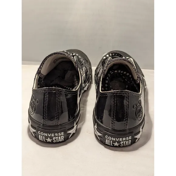 Converse Chuck Taylor Miley Cyrus Black Patent “Mickey “Low Top 6.5 Women Shoes