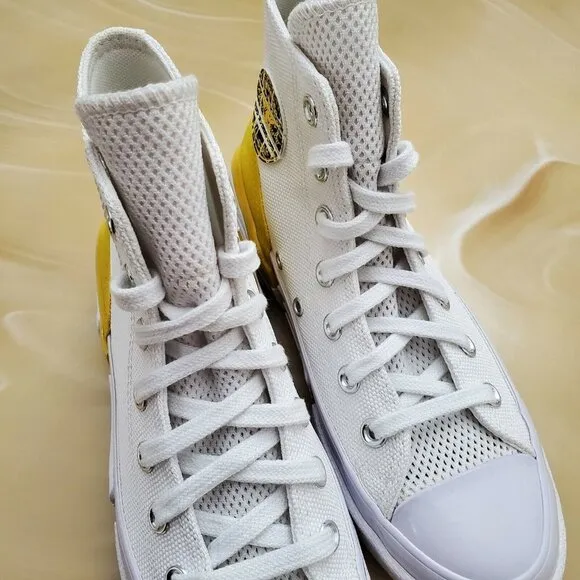 Converse CPX70 White/Speed Yellow High Top Women's Shoes