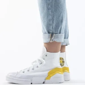 Converse CPX70 White/Speed Yellow High Top Women's Shoes