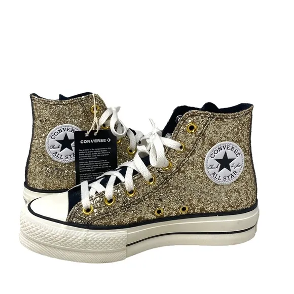 Converse Ctas Lift Platform Zebra Glitter Shoes Women Size Custom 570636C-WWZBYG