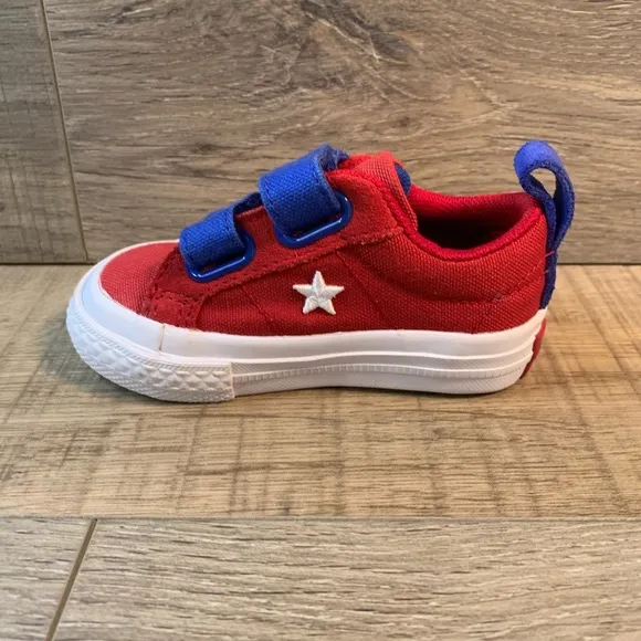 Converse Infant One Star 2V Ox Gym Red Hyper Royal