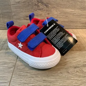 Converse Infant One Star 2V Ox Gym Red Hyper Royal