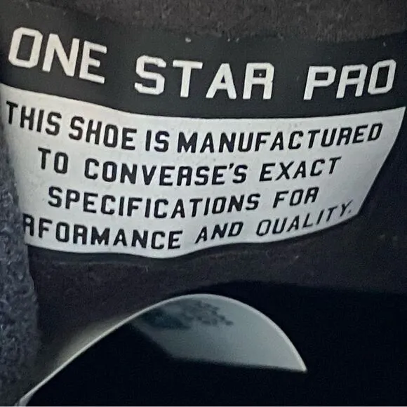 Converse Shoes Mens 10 Black White One Star Pro Bones Low Top Sneakers A04143C