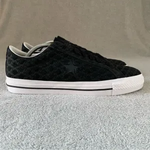 Converse Shoes Mens 10 Black White One Star Pro Bones Low Top Sneakers A04143C