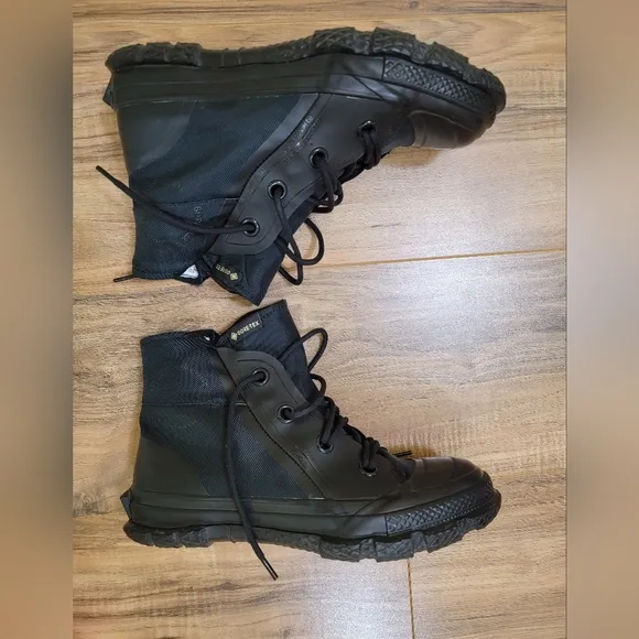 CONVERSE UNISEX CHUCK TAYLOR MC18 GORETEX BOOTS SIZE Men's 6,Women's 8, black