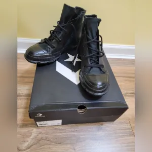 CONVERSE UNISEX CHUCK TAYLOR MC18 GORETEX BOOTS SIZE Men's 6,Women's 8, black