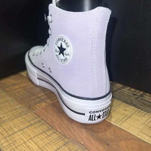 Converse Womens Chuck Taylor All Star Lift Hi Platform Suede Sneakers Shoes Rare