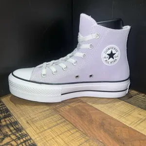 Converse Womens Chuck Taylor All Star Lift Hi Platform Suede Sneakers Shoes Rare
