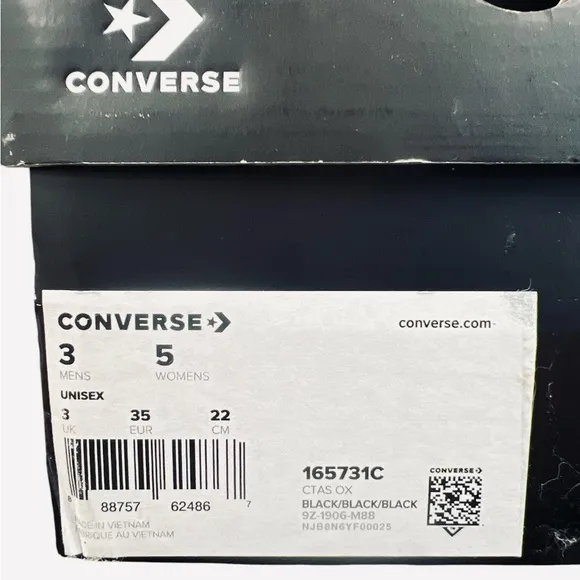 Converse x OPI Women's Chuck Taylor OX Sneakers 165731C Dark Purple Size 5