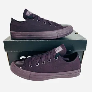 Converse x OPI Women's Chuck Taylor OX Sneakers 165731C Dark Purple Size 5