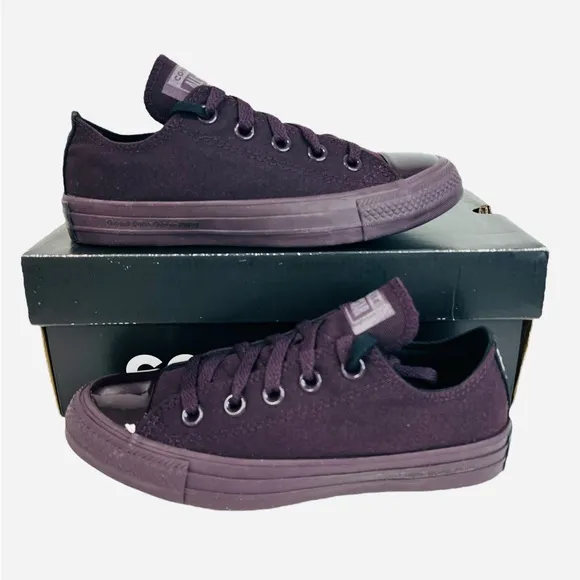Converse x OPI Women's Chuck Taylor OX Sneakers 165731C Dark Purple Size 5