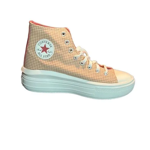 Converse Chuck Taylor All Star Move 9.5 Platform Checkered Woman Shoes