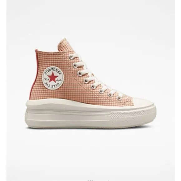 Converse Chuck Taylor All Star Move 9.5 Platform Checkered Woman Shoes