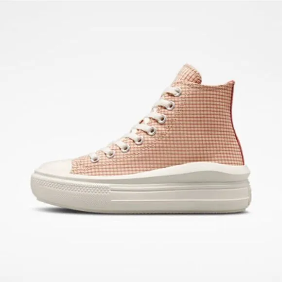 Converse Chuck Taylor All Star Move 9.5 Platform Checkered Woman Shoes