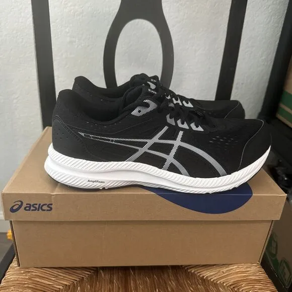COPY - NEW Mens ASICS GEL-CONTEND 8 Black/White Running Shoes Size 11.5 EXTRA W…