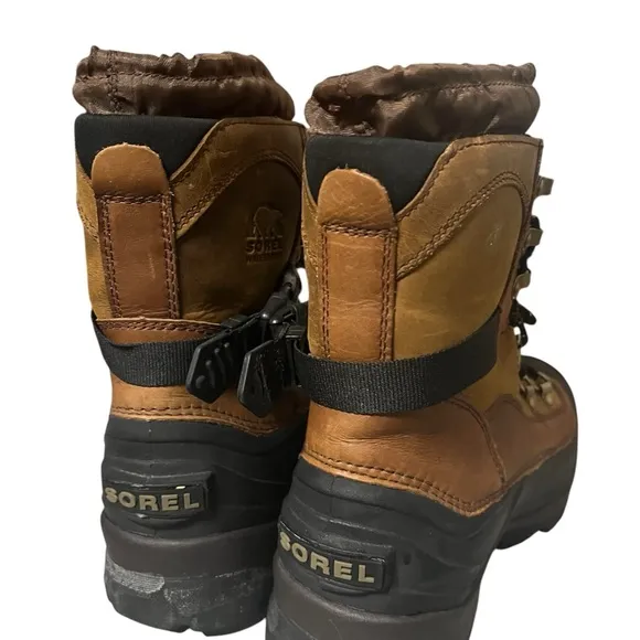 COPY - Sorel Men's Brown Winter Boots Waterproof leather Sz 9.5