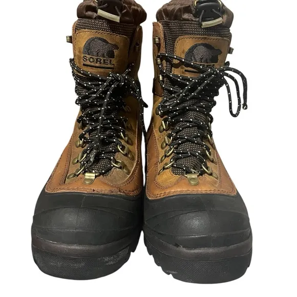 COPY - Sorel Men's Brown Winter Boots Waterproof leather Sz 9.5