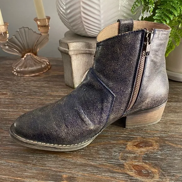 Corral Circle G Star Studded Boho Leather Western Ankle Boots Booties Women’s 8