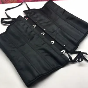 Corset black small vintage boning waist trainer