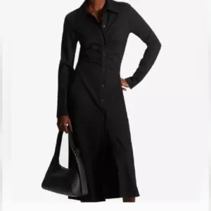 COS Gathered Midi Shirt Dress