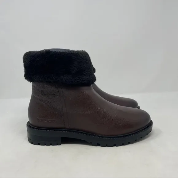 Cougar Kendal Waterproof Leather Winter Ankle Boots in Dark Brown - NWT