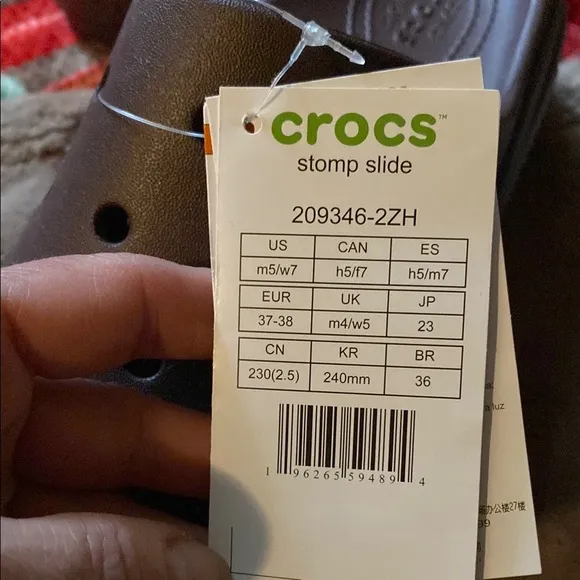 CROCS Brown Slippers with Classic Design and Ventilation