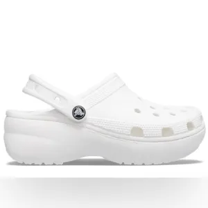 Crocs Classic Platform Clog White Size 11 TrendyComfortable Elevated Shoes