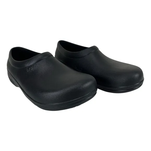 Crocs | Men 11 | Black On The Clock Slip Resistant Work‎ Slip-On Clog Shoes