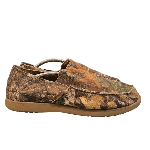 CROCS SANTA CRUZ REALTREE SLIP-ON LOAFER. SIZE 12. CAMOUFLAGE.