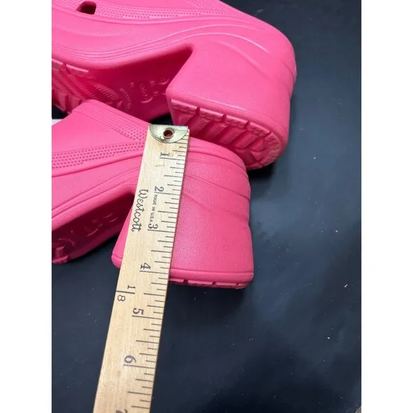 Crocs Siren Clog Pink Womens Size 8 Mens Size 6 Platform Heel Slip-On NWT