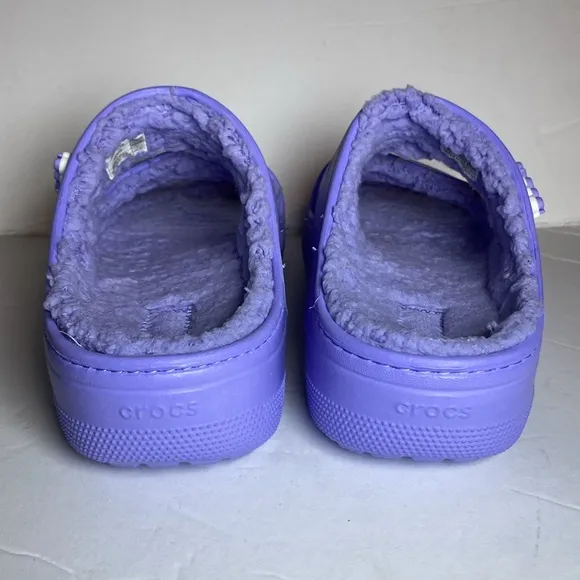 Crocs Unisex Classic Cozzzy Purple Sandals