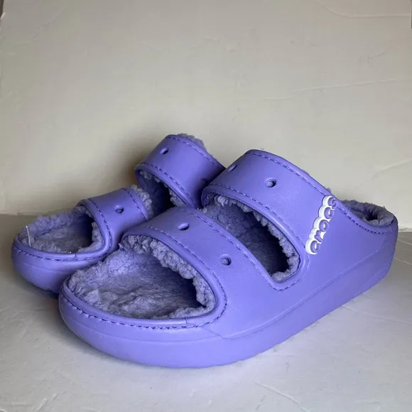 Crocs Unisex Classic Cozzzy Purple Sandals