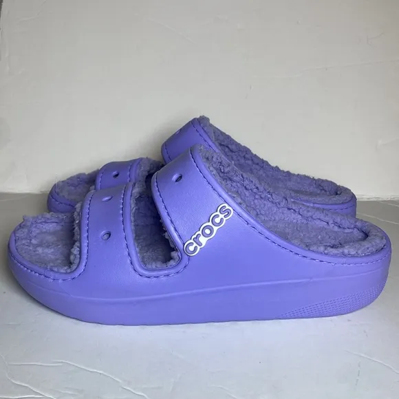 Crocs Unisex Classic Cozzzy Purple Sandals
