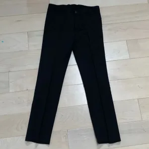 Dal Lago boys thin virgin wool black dress pants