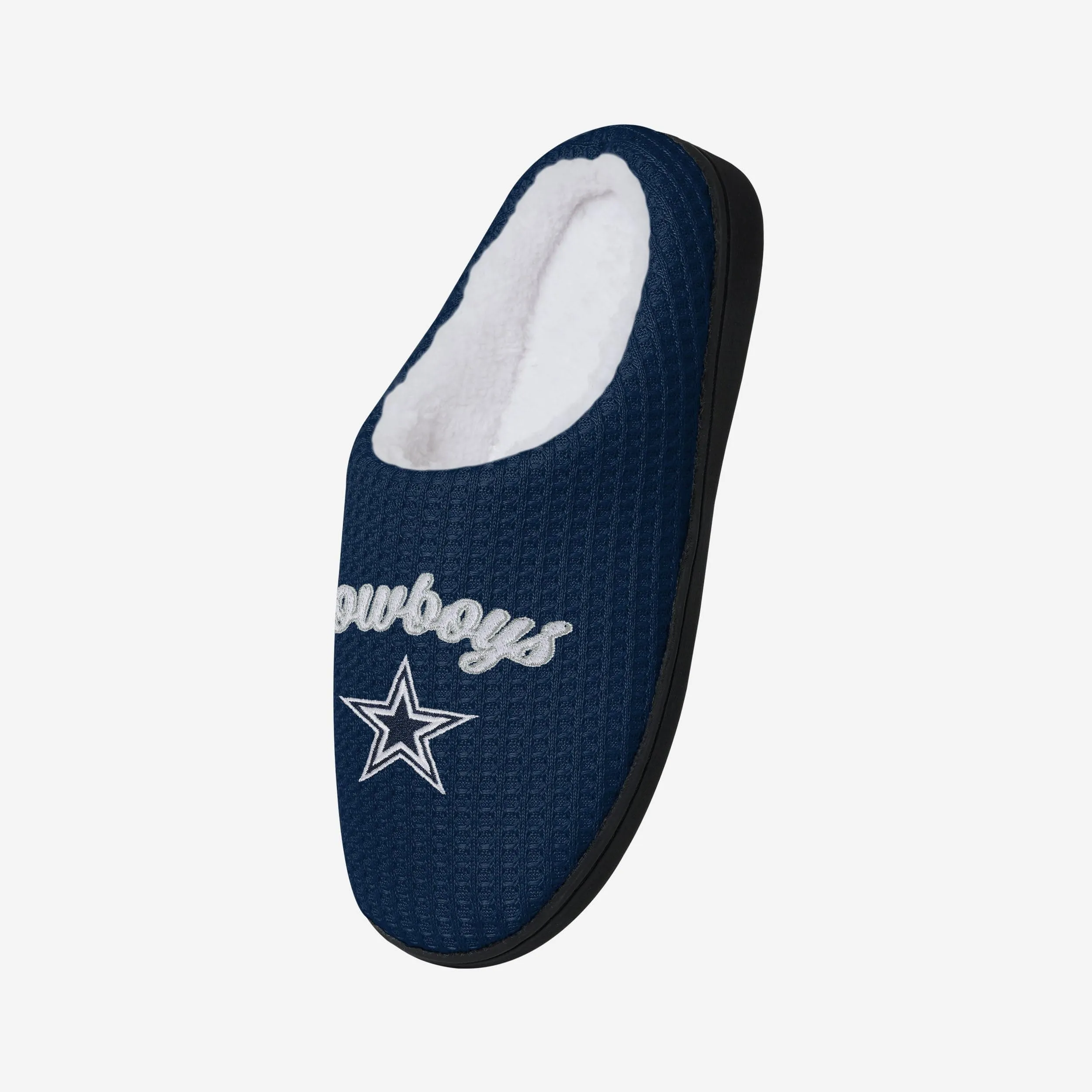 Dallas Cowboys Womens Sherpa Lined Memory Foam Slipper