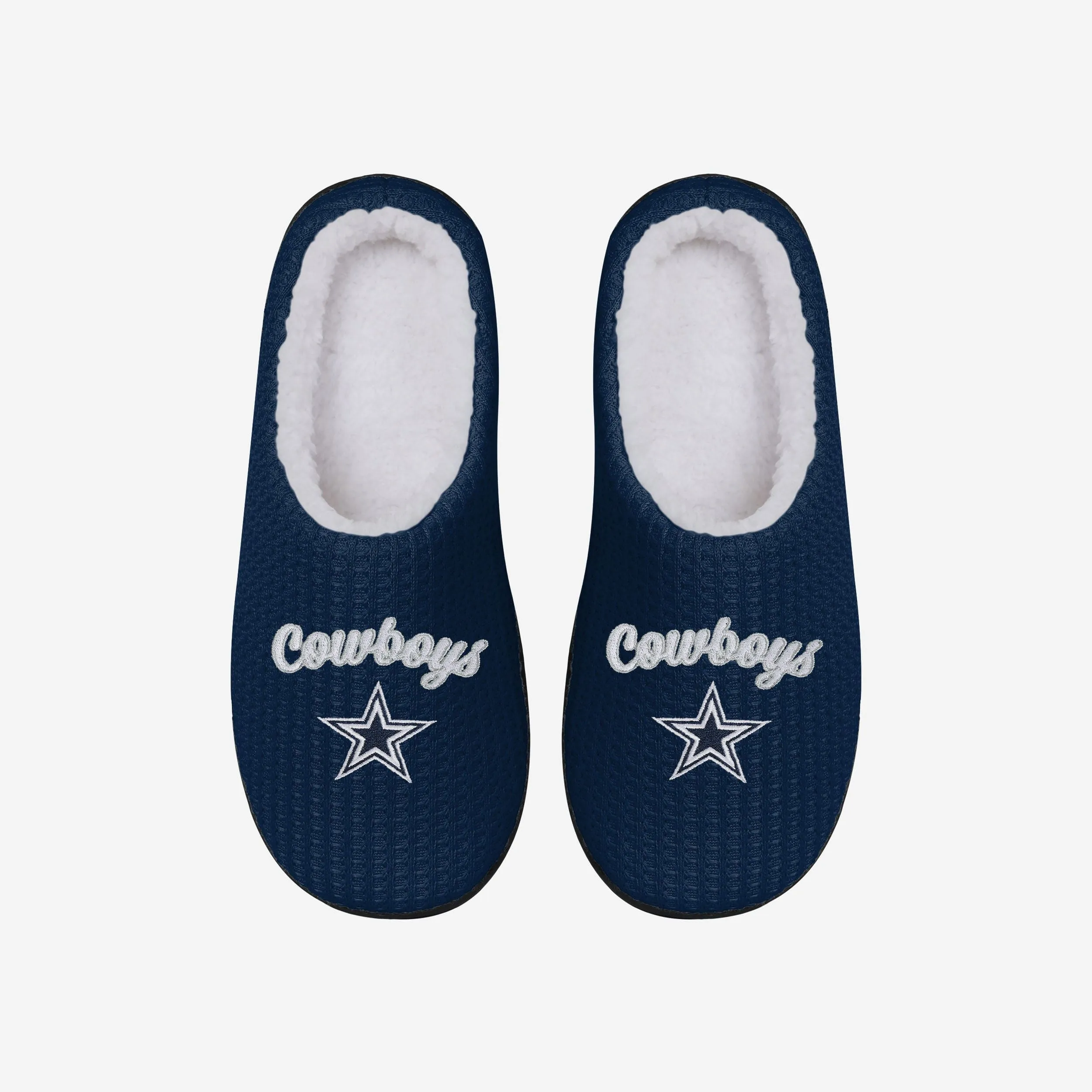 Dallas Cowboys Womens Sherpa Lined Memory Foam Slipper