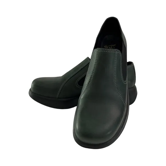 Dansko Jocelyn Slip-On Lewther Shoes Teal VegTan Leather Size 41 US 10.5-11